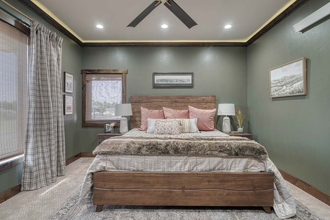 comfortable bed in our new lodge